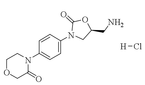 4-[4-[(5S)-5-(aminomethyl)-2-oxo-3-oxazolidinyl]phenyl]-3-morpholinone hydrochloride
